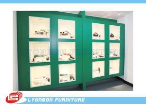 Wholesale Green Painted Showcase Wood Display Cabinets For Mechanical Tools / 4200mm * 600mm *2400mm from china suppliers