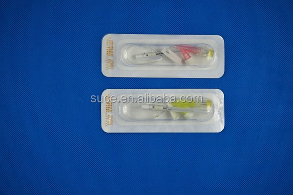 Safety Y type IV cannulas/IV catheter with injection port 18G-24G