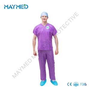 Wholesale Protective SMS Disposable Scrub Suits Anti wrinkle from china suppliers