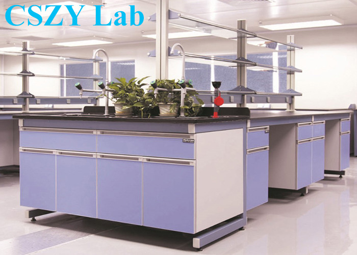 Cheap Price Professional School Lab Furniture Island Bench With PP sink