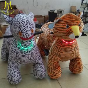Wholesale Hansel hot-selling coin operated mountable animal walking plush electric ride for children from china suppliers