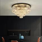 E12 / Candelabra Art Crystal Modern Copper Ceiling Light AC 85V-265V