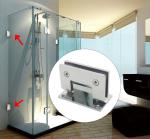 Stainless Steel Frameless Glass Hinge for 90 Degree Bathroom Shower in Hotel