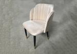 Leisure 53cm 46cm Wrought Iron Upholstered Dining Chairs
