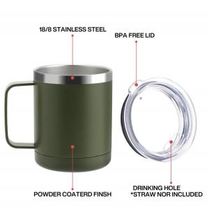 Wholesale 22 Oz Insulated Coffee Mug With Handle / Lid Double Wall Stainless Steel from china suppliers