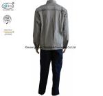 Cotton Grey Blue Fire Retardant Suit Jacket Pants Safety Protective Clothing