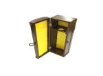 FSC Antique Personalised Wooden Wine Box Leather / Velvet Acessory
