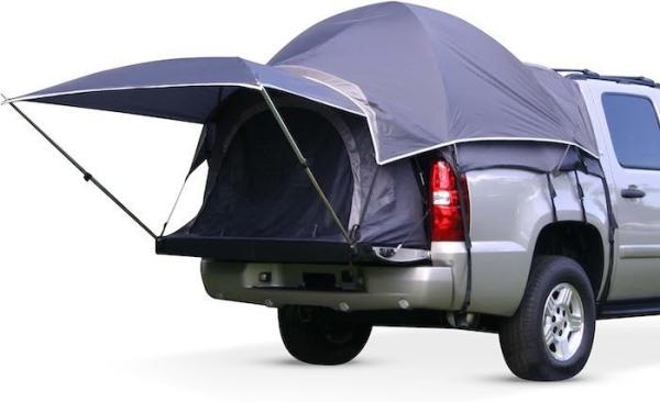 72''Inch Grey Pickup Camping Tent 4-Season 2-Person Fiberglass Pole Waterproof