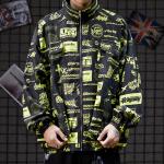 Low moq clothing manufacturer Plus Size Zipper Polyester Men Long Sleeve Jacket