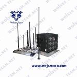 12 Bands 1200W Military Signal Jammer VIP Protection 500m 240VAC