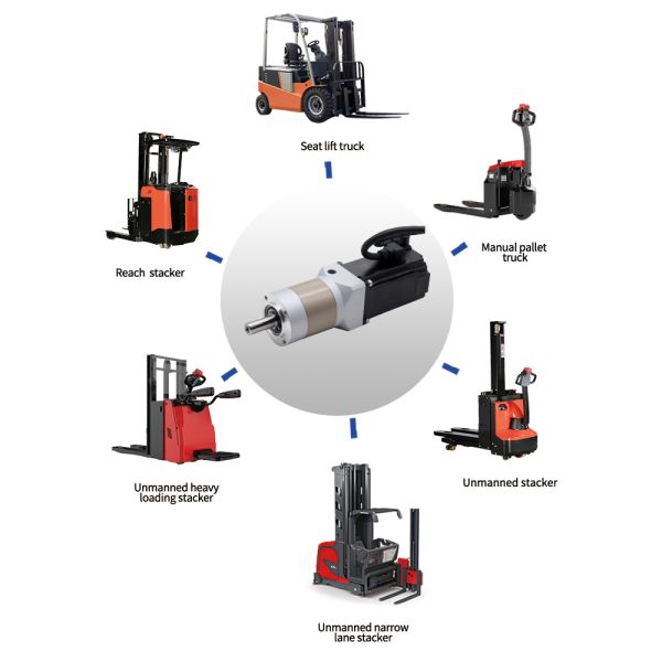48V 400W Electric Forklift Steering Servo Motor 1.27Nm