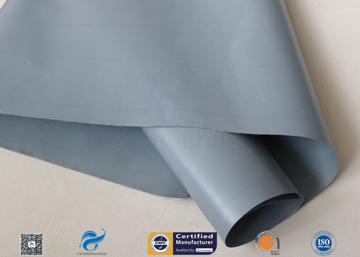 0.3mm PVC Coated Fibreglass Fabric For Fire Blanket Fire Resistant Curtain