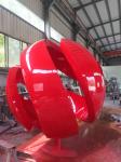 Red Outdoor Garden Ornaments Statues Public Art Sculpture Red Baking Varnish