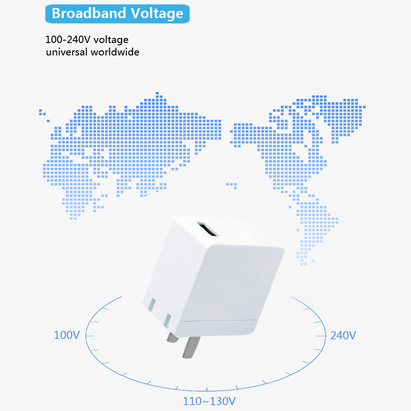 Foldable Single Port Fast USB Chargers 5V 2.4A For Iphone Samsung
