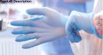 Non Sterile Medical Blue Disposable Nitrile Examination Gloves