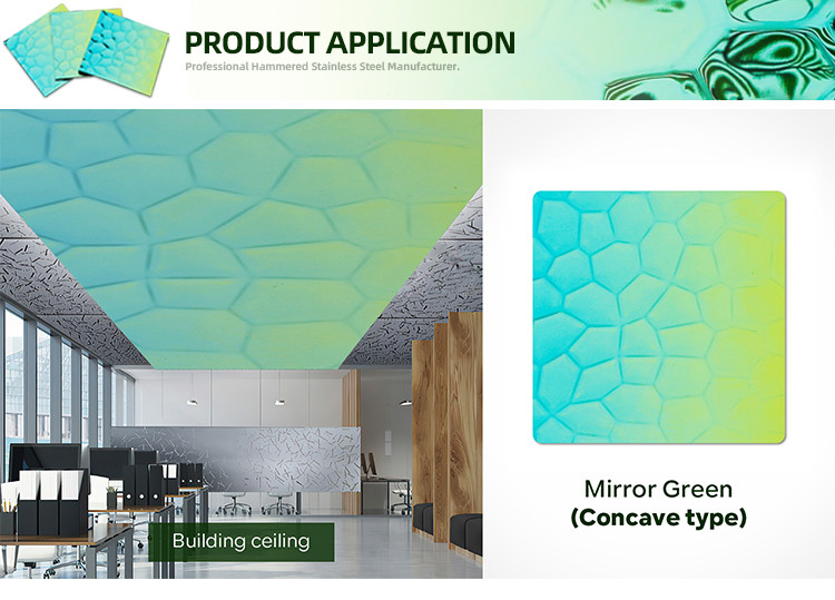 201 Color Pvd Decorative Stainless Steel Sheet Water Ripple Wave Stamped Metal Sheet