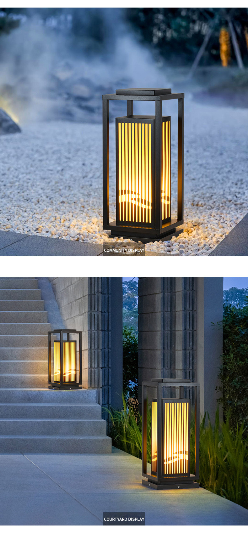 10W Fence Led Driveway Post Lights Gate Decoration Yard Pole Lamp