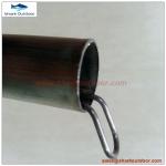 Steel tent pole