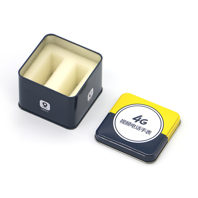 Wholesale Square Tin Boxes Printed Metal Tins with Lids Vintage Tin Food Containers