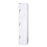 Office Staff Metal Lockers 3 Doors Gym Clothes Storage