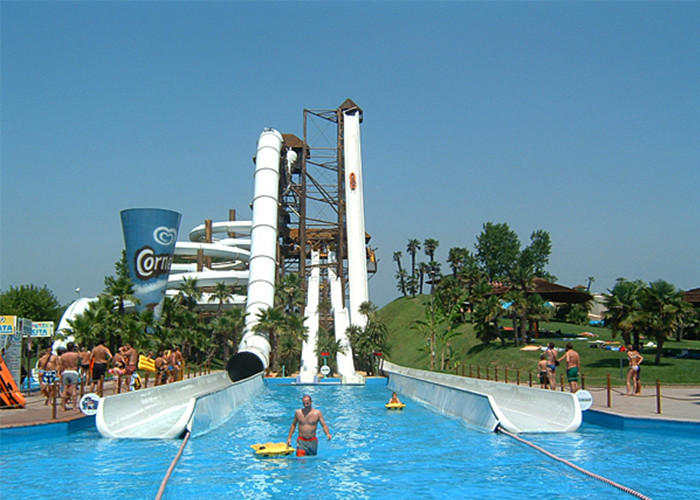 Multicolor High Speed Water Slide , Fiberglass Big Water Slides For Adults