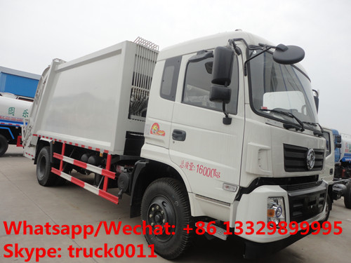 Dongfeng new 4*2 RHD 12-14m3 compacted garbage truck for sale, Factory sale best price 10tons compress garbage truck