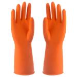 Waterproof Cleaning Latex Household Glove Flock Lining Chemical Resistant Latex