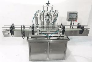 Wholesale 304 Automatic Liquid Filling Machine Liquid Disinfectant Filling Machine With Four Nozzles from china suppliers