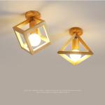 Nordic Wood Ceiling Lamp for Hallway Entrance Balcony Corridor Hallyway ceiling