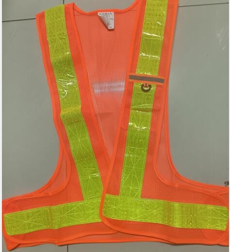 Traffic Class 2 Mesh Safety Vest 120gram Orange Safety Vest Mesh
