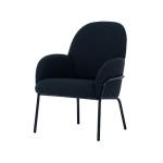 Funky Dark Green Linen Accent Chair Sling Lounge Pool Armchair