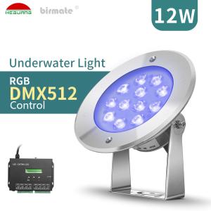 Wholesale SMD3535 RGB 500ma Underwater LED Spotlights 12W VDE Polishing 316L from china suppliers