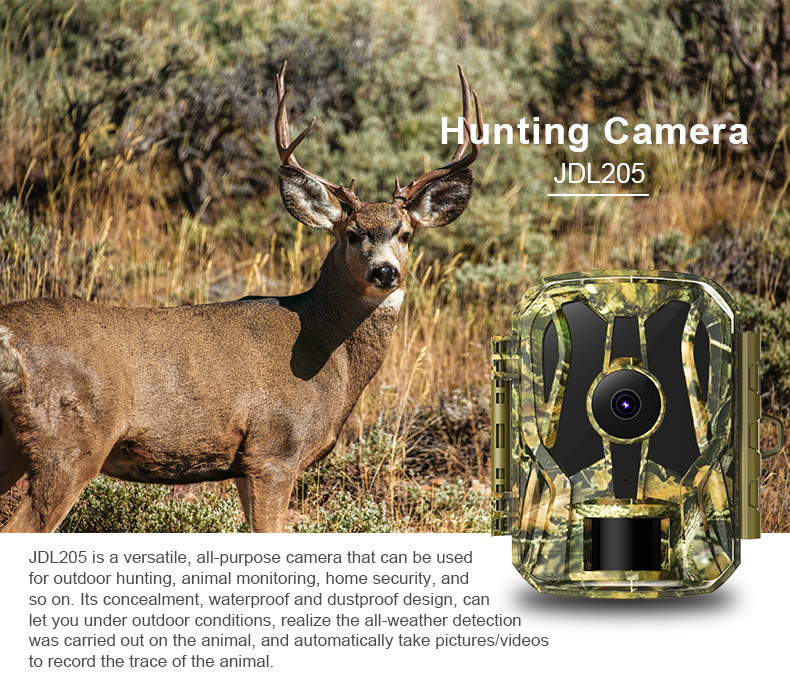 20mp Hunting Game Camera 1.5 Inch LCD Motion Activated 1080p Trail Camera