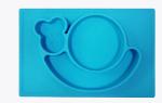 Non Slip Heat Resistant Custom Silicone Molds Baby Kids Suction Table Food Tray