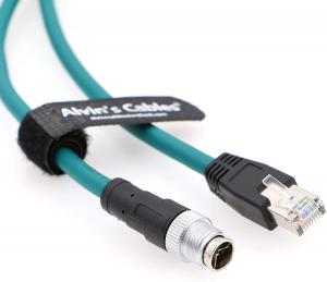 Wholesale Ethernet Cable for Cognex in Sight 8200 8400 Series M12 8 Position X Code to RJ45 Shielded Cord for Industrial Camera from china suppliers