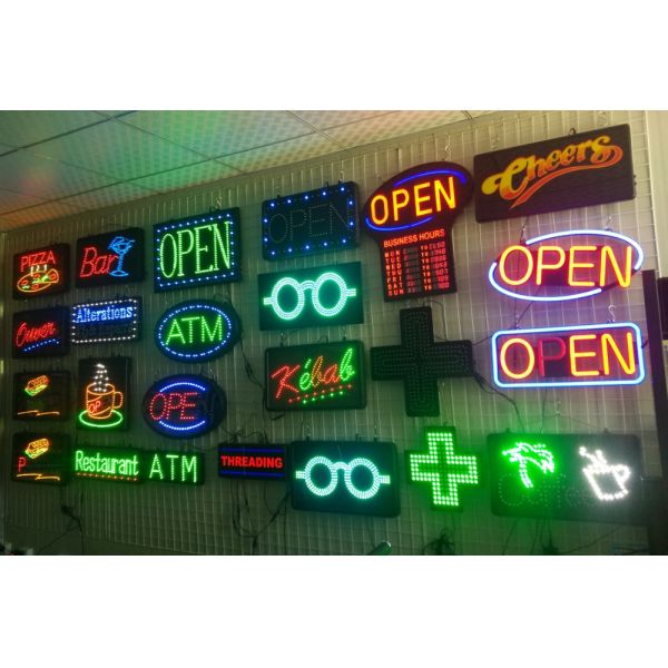 Superbrightness Rectangle LED Open Sign for Easy and Fashionable Design