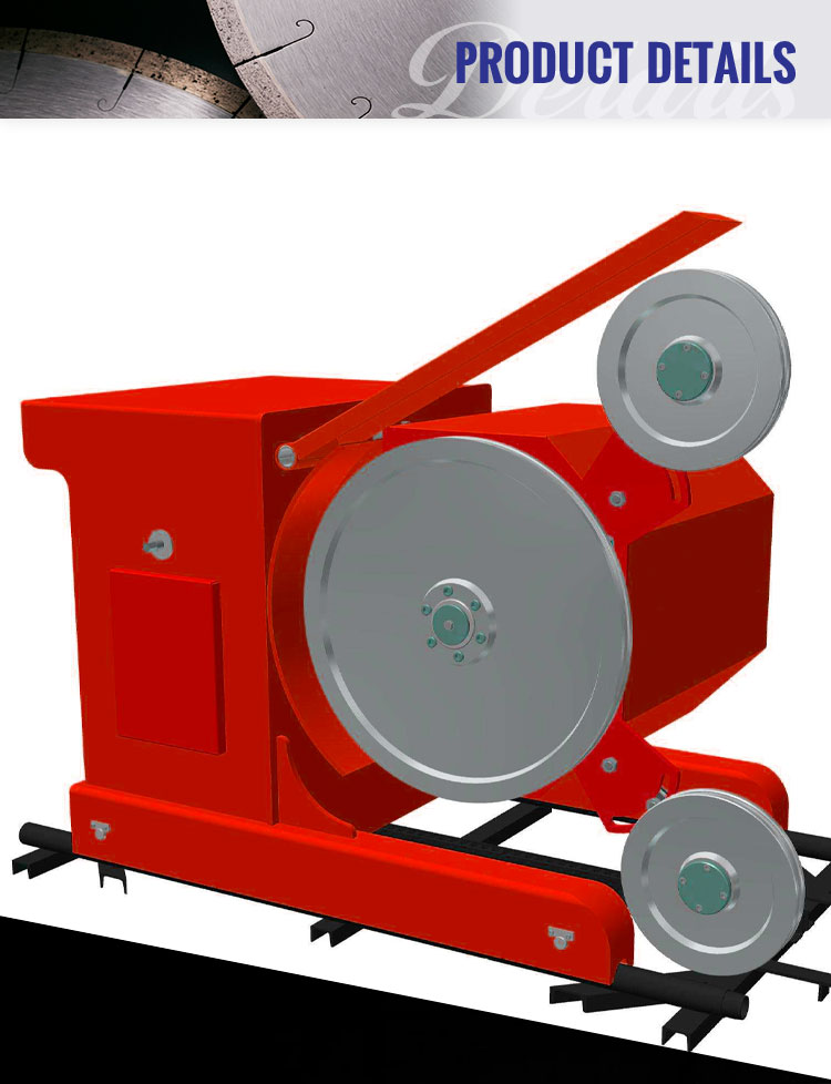 380V Voltage Diamond Wire Rope Machine for Cutting Marble Limestone at 45KW Economy