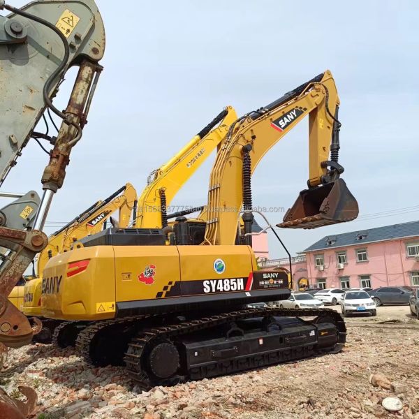 48 Ton SANY SY485H Used Excavator Digger with Original Hydraulic Pump and Consumption