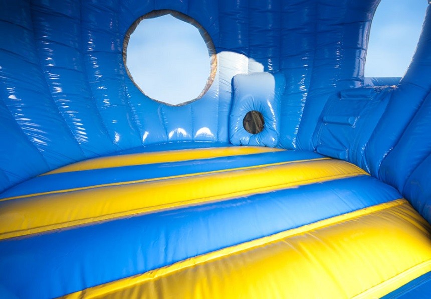 Elephant Disco Inflatable Bouncer Fun Circus Outdoor Bounce House For Kids