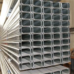 China Hot Dip C Channel Galvanized Steel Roofing Purlin Cold Bend Easy Fabrication on sale