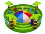 Round Shape Interesting Outdoor Inflatable Sports Games Forest Painting Mountain