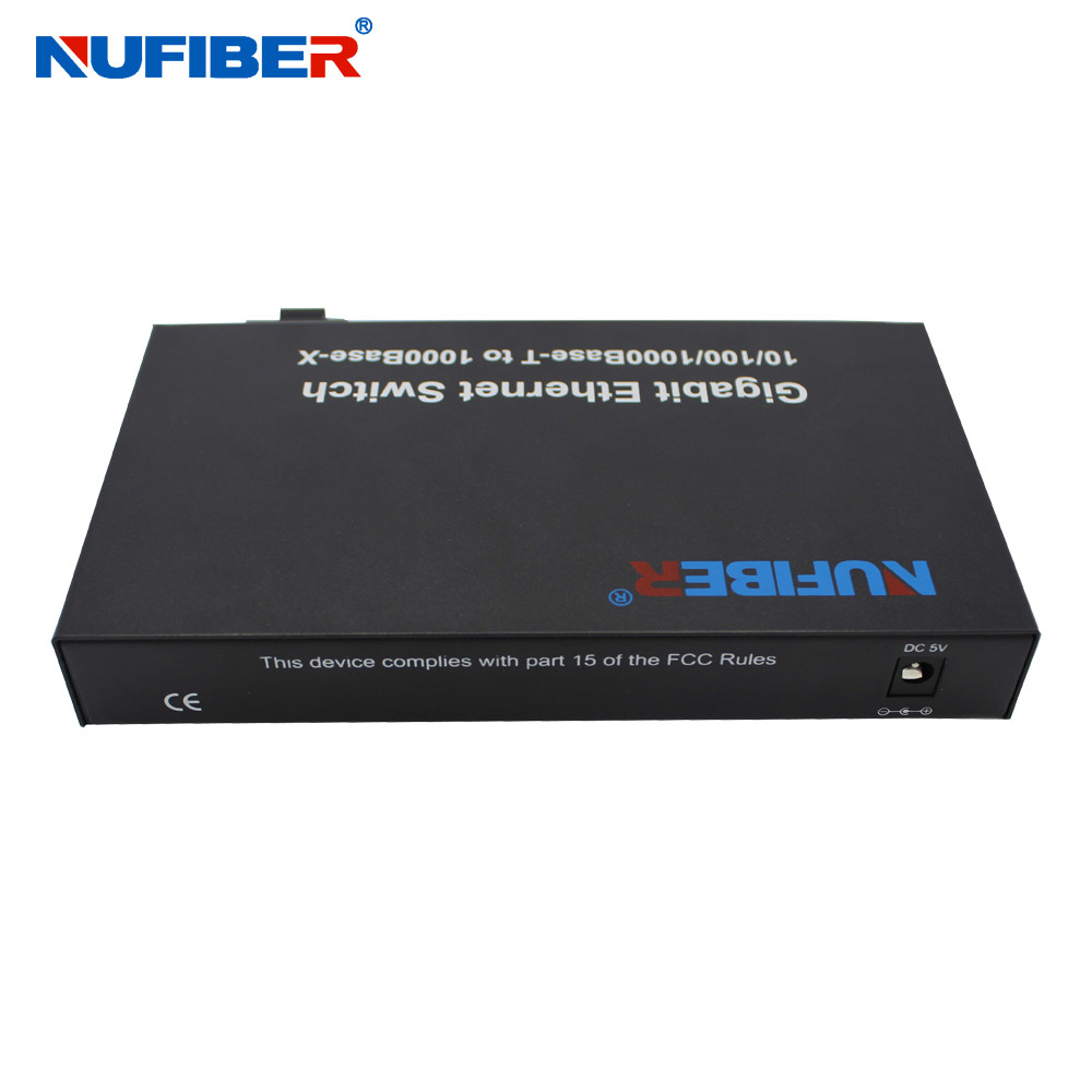 NF-S1004C20 Fiber Ethernet Switch 4 10/100/1000M UTP ports and 1 fiber port full/half duplex support for UTP ports