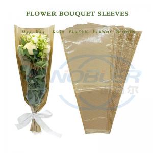 Wholesale V Shaped Bopp Reusable Needle Perforated Fresh Cut Flower Bouquet Sleeves Bags from china suppliers