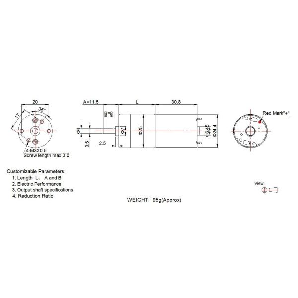 24v Dc Motor With Gearbox