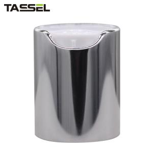 Wholesale 24mm Aluminum Silver Plastic Disc Cap Non Spill For Cosmetic Bottles from china suppliers