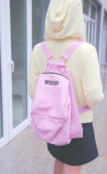 Direct foreign trade embroidery letter backpack academic style shoulder bag