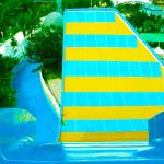 Customized Fiberglass Water Park Equipment / Adult Water Slide With Two Person