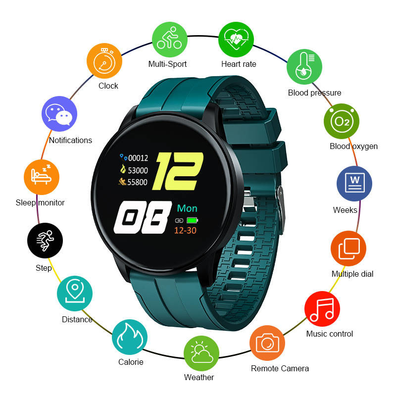 IP67 Bluetooth IOT Devices Screen Touch Smartwatch PPG Music Control For Women