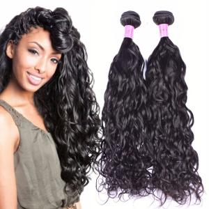 Wholesale Water Wavy Real Peruvian Human Hair Bundles , Peruvian Loose Wave Hair from china suppliers