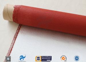 Wholesale Single Sided Red Silicone Coating Fiberglass Cloth 50 Meters High Strength 100g from china suppliers
